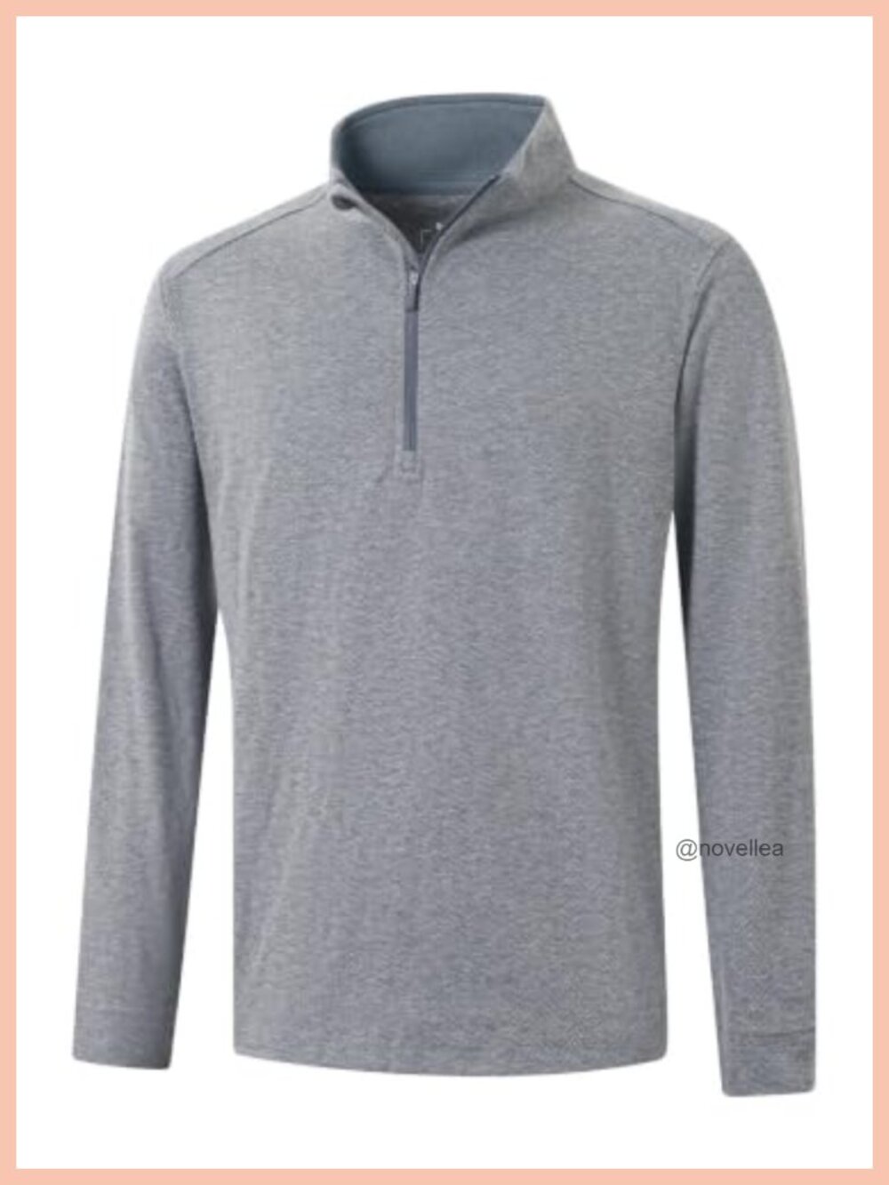 Men's Herringbone Quarter Zip Pullover Golf Sweater Lightweight